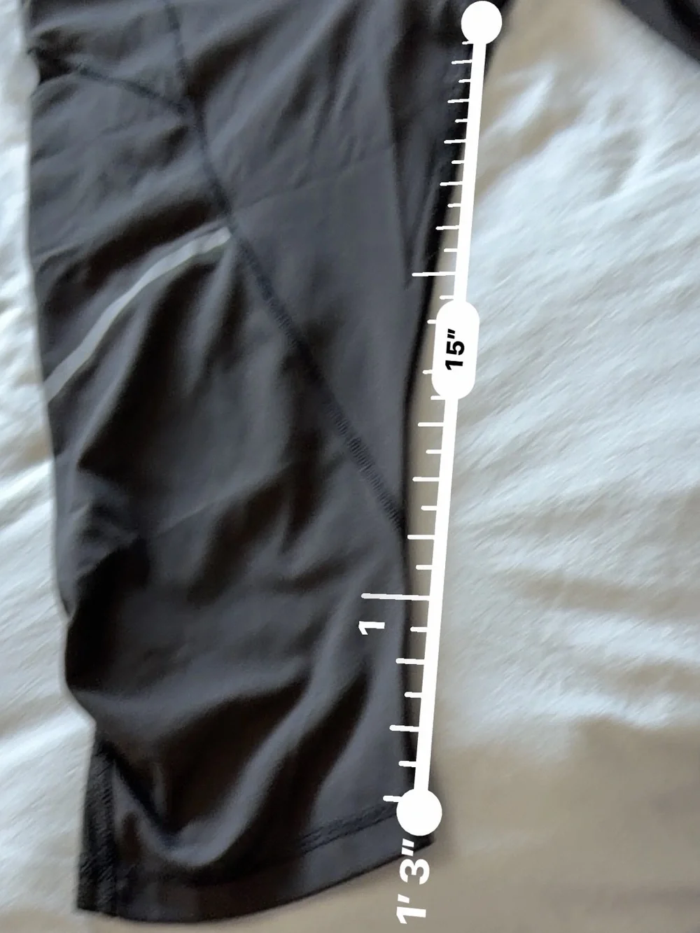 Lululemon -  Black Gray Cropped Performance Capris